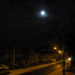 Snow and the moon