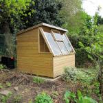 Shed from veg patch