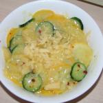 courgette with garlic & chilli butter au gratin