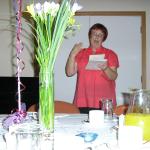 Ruth giving her speech