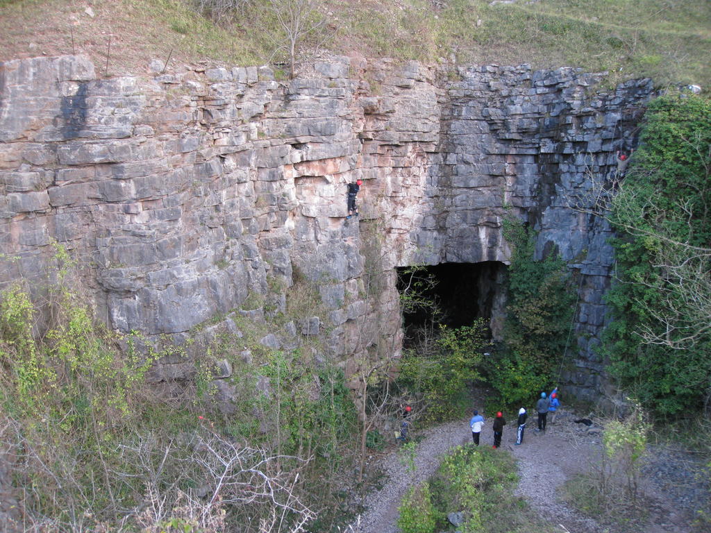 Climbing in the Quarry